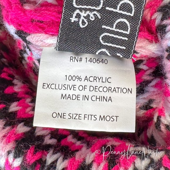 Support the Cure Breast Cancer Pom Pom Beanie Winter Hat - Picture 5 of 8